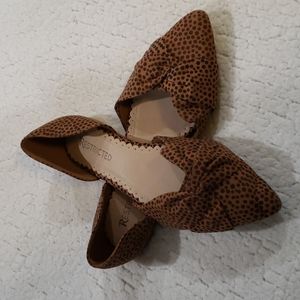 Animal print D'orsay modern flats